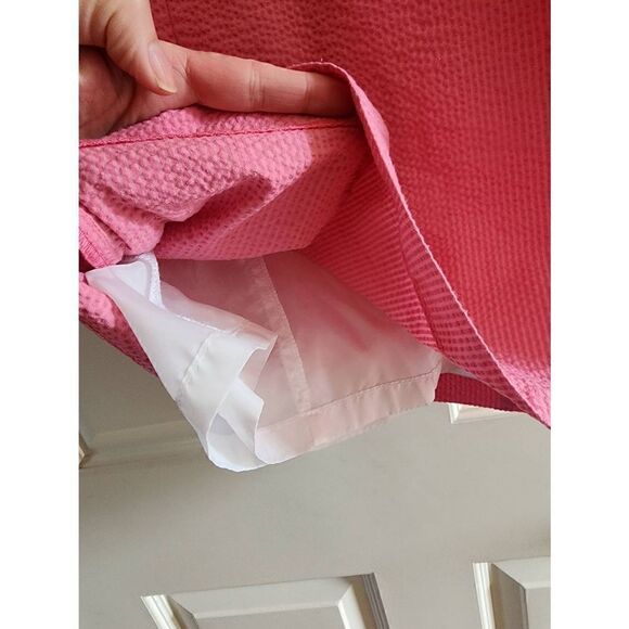 The Arden Seersucker Dress in Rose by Lauren James size small - Picture 4 of 11